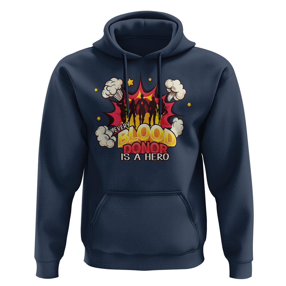 Every Blood Donor Is A Hero Hoodie - Wonder Print Shop
