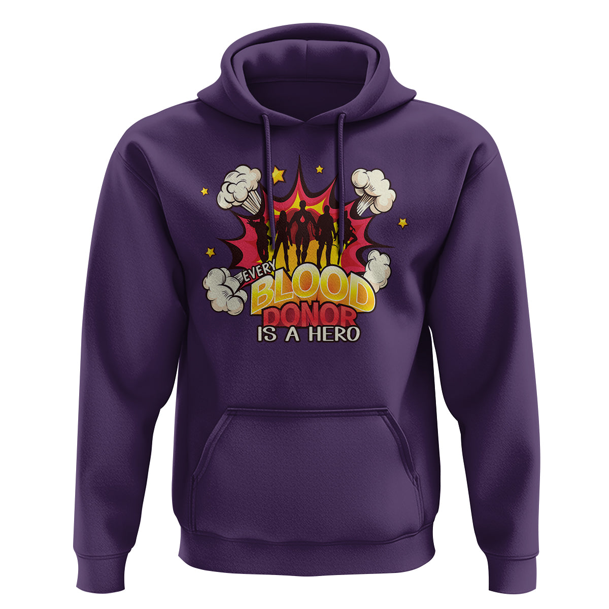 Every Blood Donor Is A Hero Hoodie - Wonder Print Shop