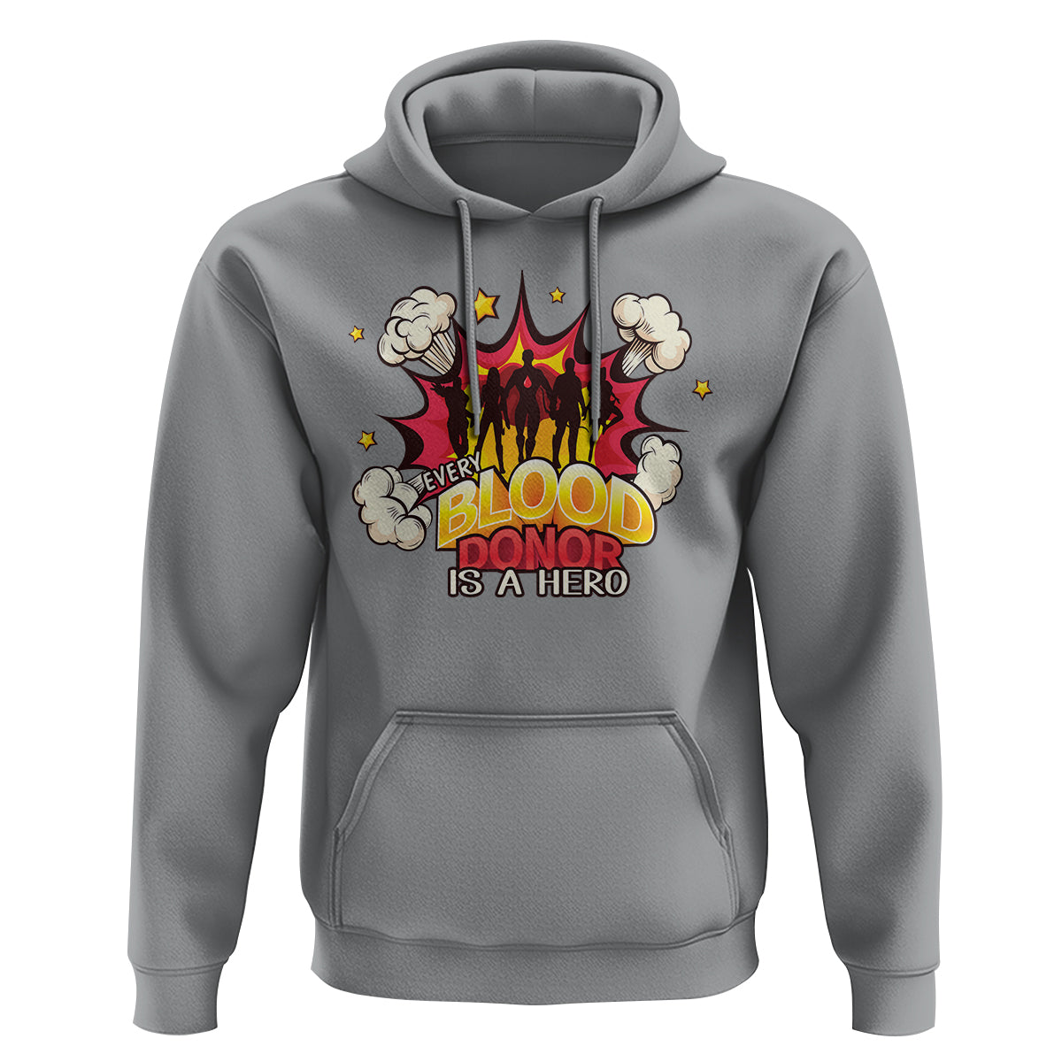 Every Blood Donor Is A Hero Hoodie - Wonder Print Shop