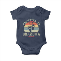 Retro Promoted To Grandma est 2025 Baby Onesie