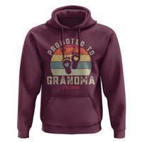 Retro Promoted To Grandma est 2025 Hoodie