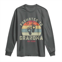 Retro Promoted To Grandma est 2025 Long Sleeve Shirt