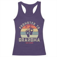 Retro Promoted To Grandma est 2025 Racerback Tank Top