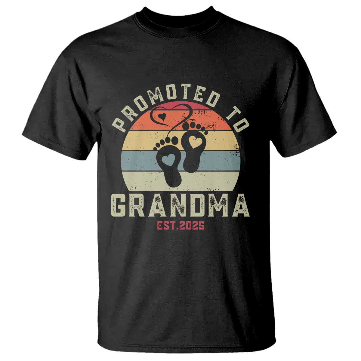 Retro Promoted To Grandma est 2025 T Shirt