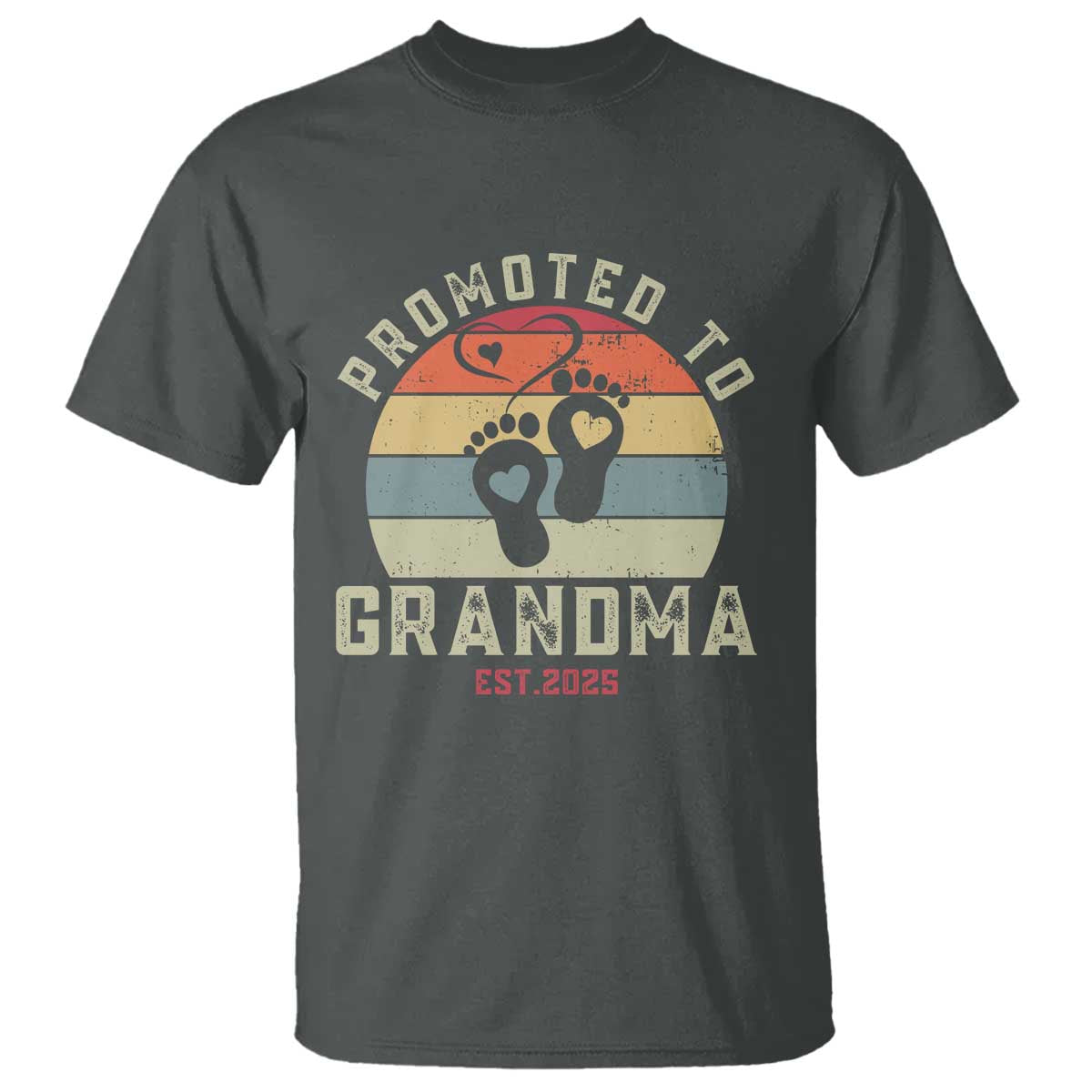 Retro Promoted To Grandma est 2025 T Shirt