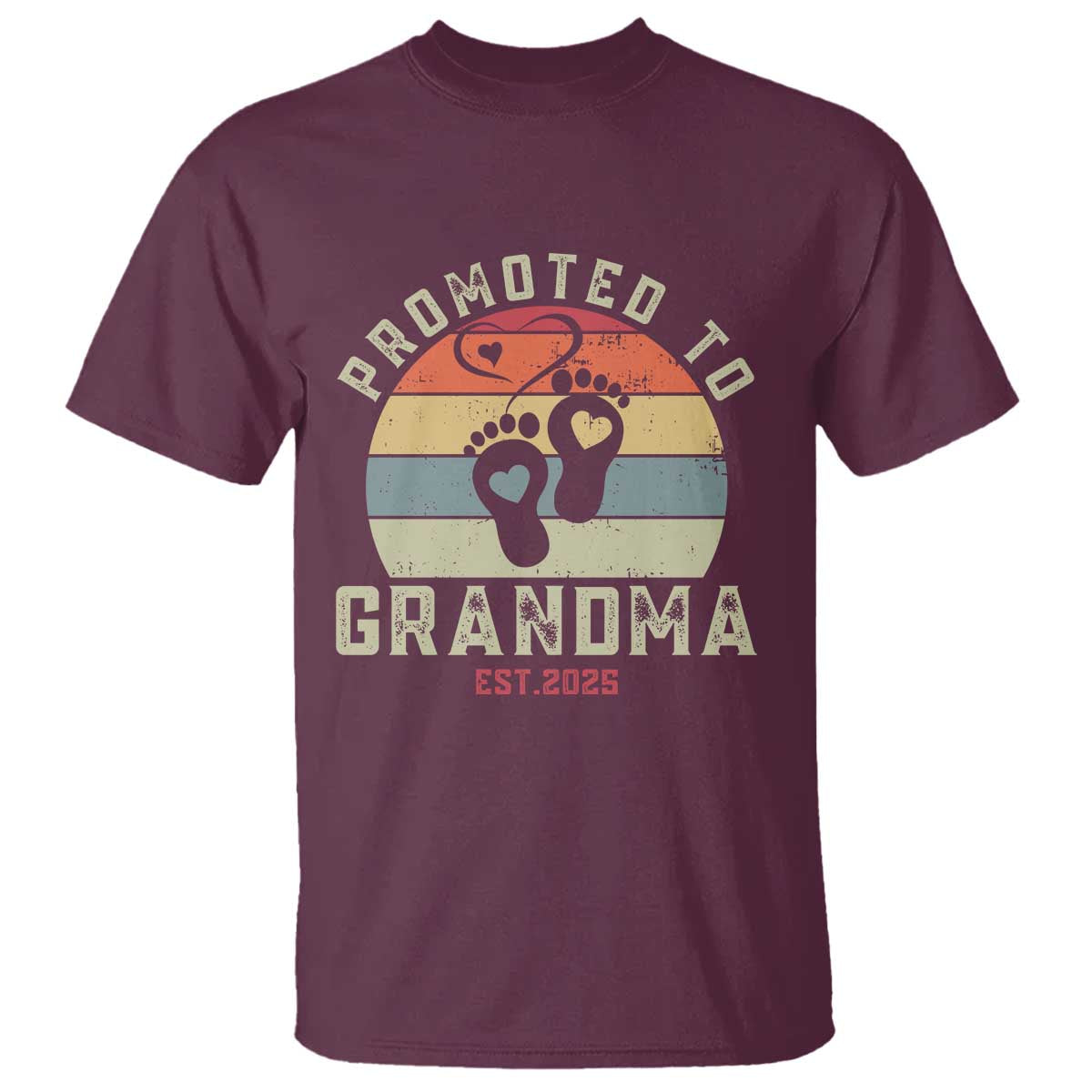 Retro Promoted To Grandma est 2025 T Shirt