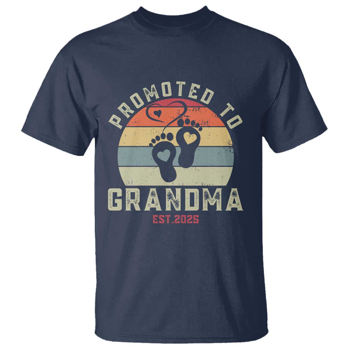 Retro Promoted To Grandma est 2025 T Shirt