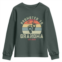 Retro Promoted To Grandma est 2025 Youth Sweatshirt