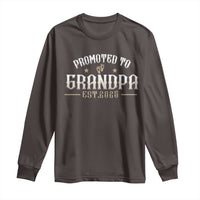 Retro Promoted To Grandpa est 2025 Long Sleeve Shirt