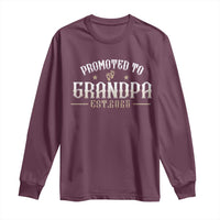 Retro Promoted To Grandpa est 2025 Long Sleeve Shirt