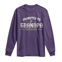Retro Promoted To Grandpa est 2025 Long Sleeve Shirt