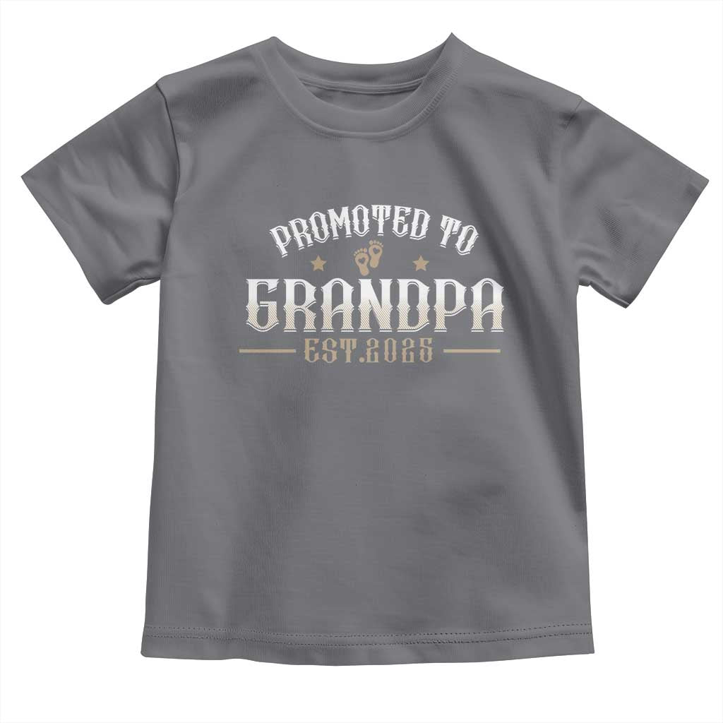 Retro Promoted To Grandpa est 2025 Toddler T Shirt