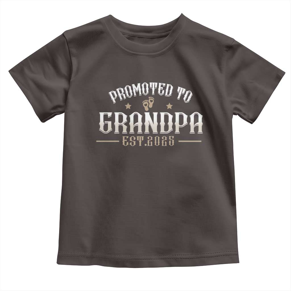 Retro Promoted To Grandpa est 2025 Toddler T Shirt