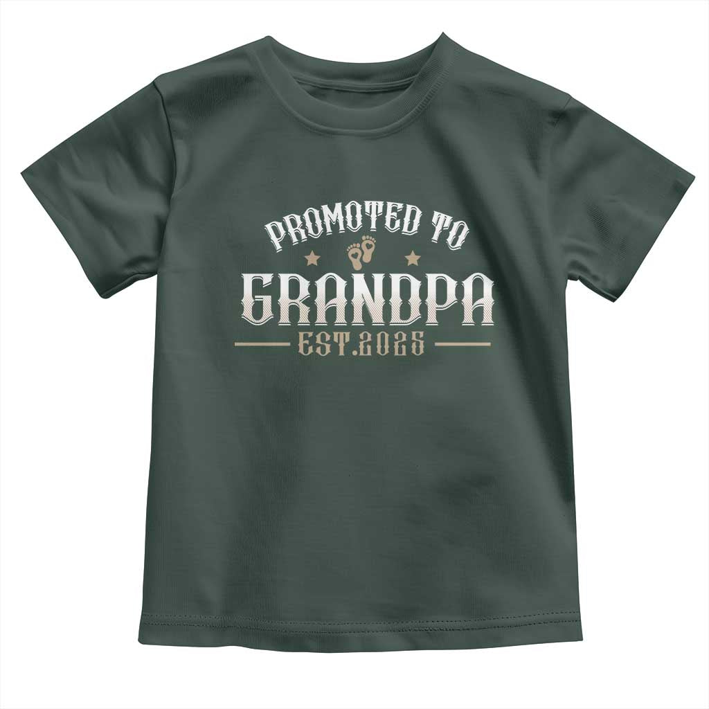 Retro Promoted To Grandpa est 2025 Toddler T Shirt