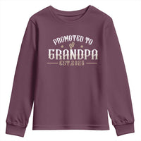 Retro Promoted To Grandpa est 2025 Youth Sweatshirt