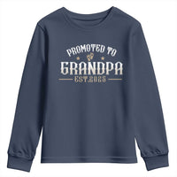 Retro Promoted To Grandpa est 2025 Youth Sweatshirt