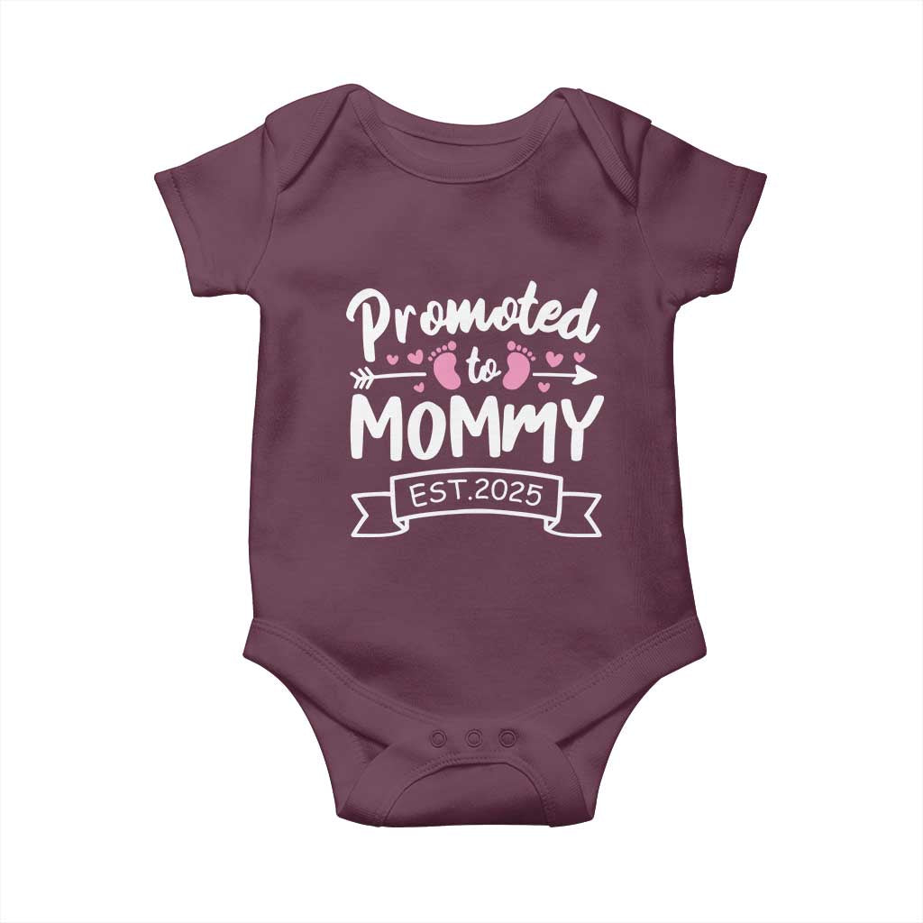 Promoted To Mommy Est 2025 Baby Onesie