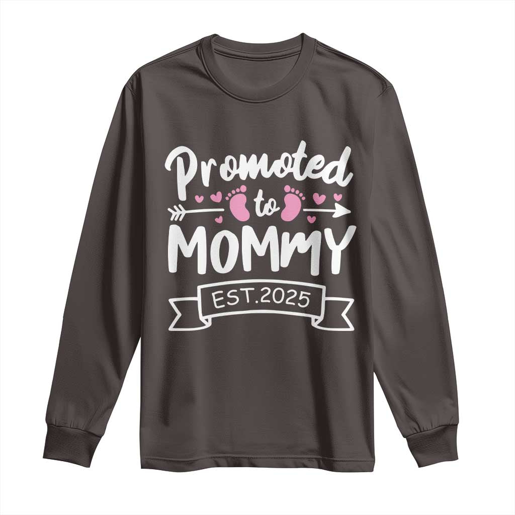 Promoted To Mommy Est 2025 Long Sleeve Shirt