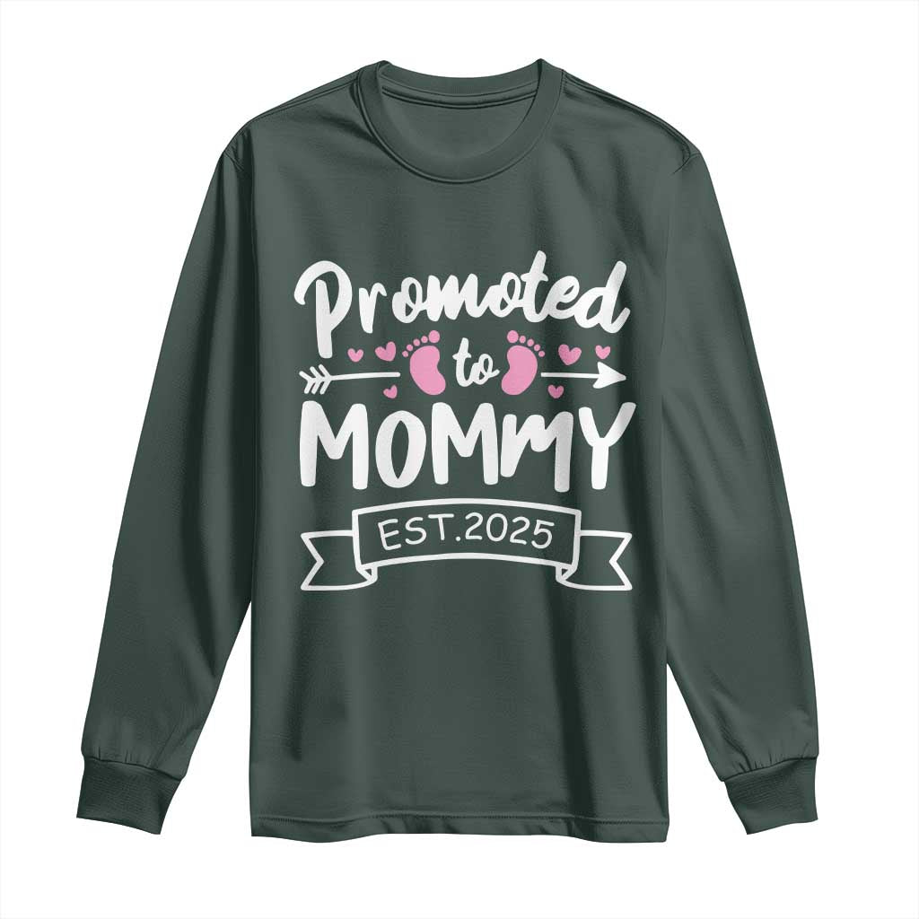 Promoted To Mommy Est 2025 Long Sleeve Shirt