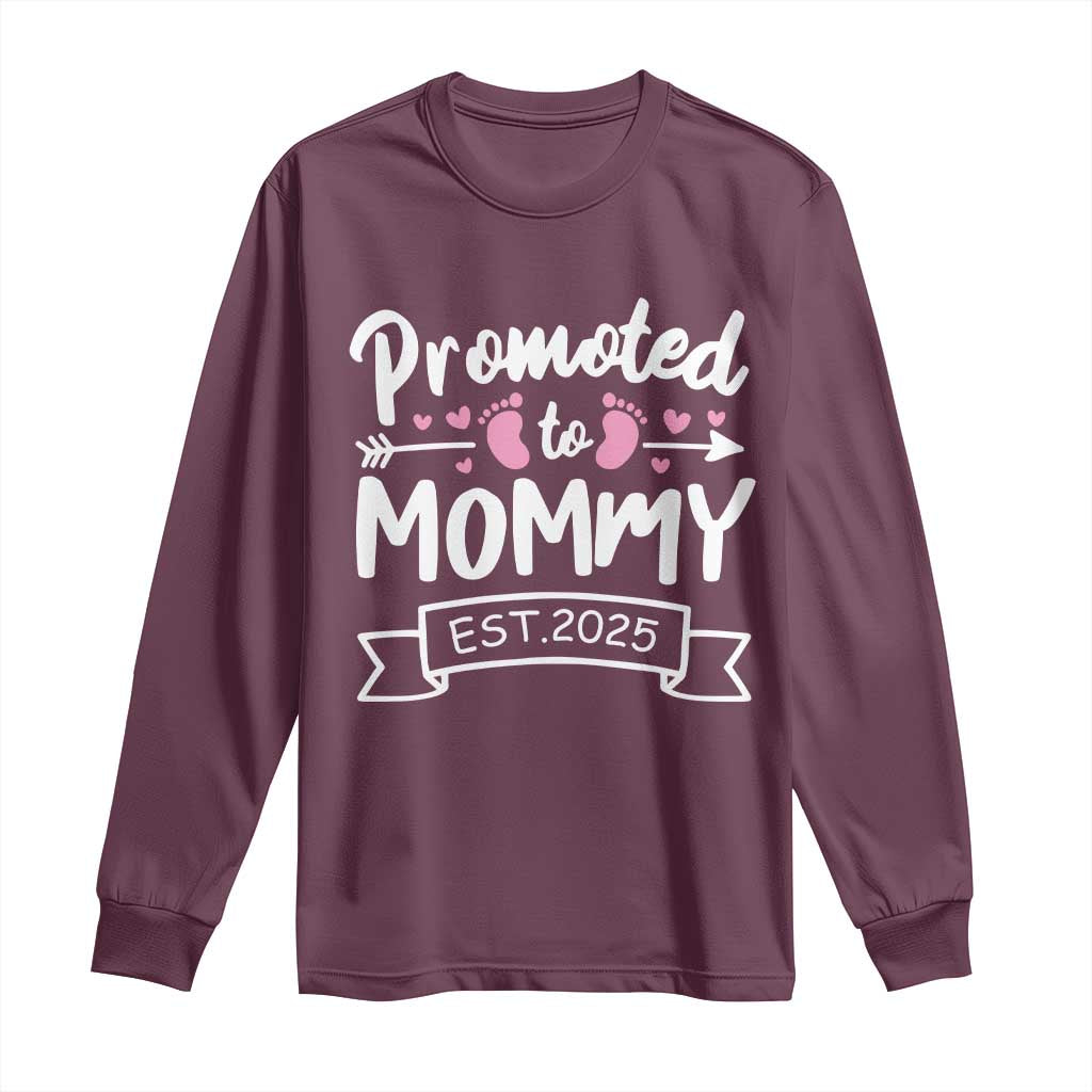 Promoted To Mommy Est 2025 Long Sleeve Shirt