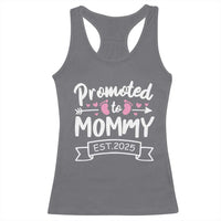 Promoted To Mommy Est 2025 Racerback Tank Top