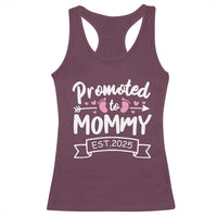 Promoted To Mommy Est 2025 Racerback Tank Top