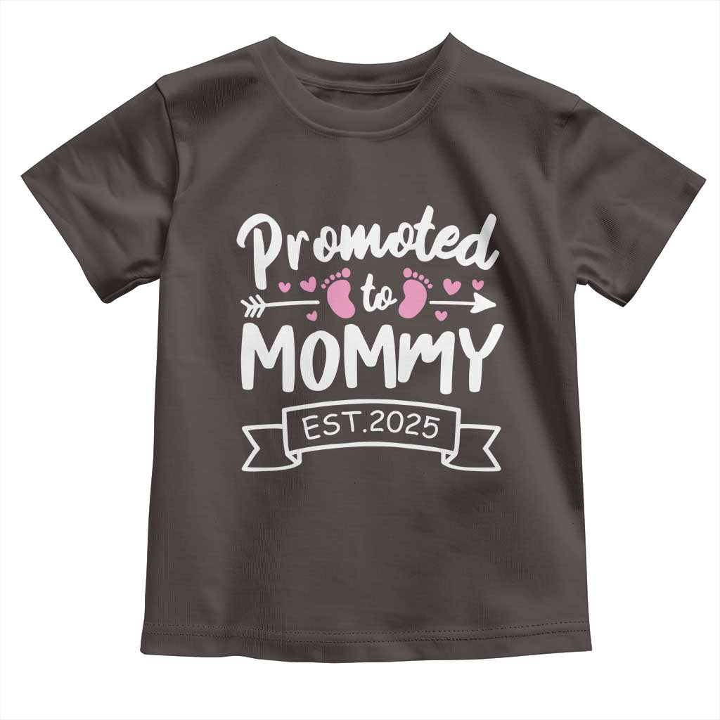 Promoted To Mommy Est 2025 Toddler T Shirt