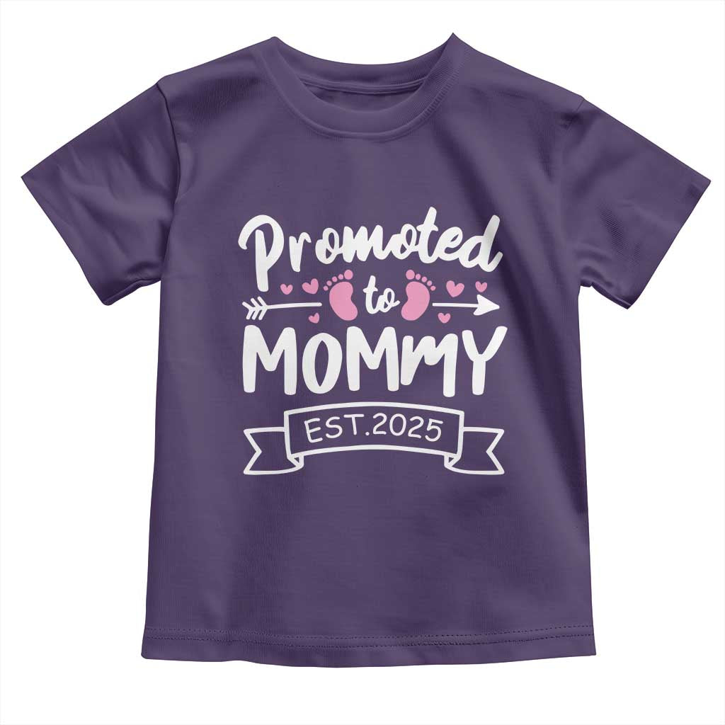 Promoted To Mommy Est 2025 Toddler T Shirt