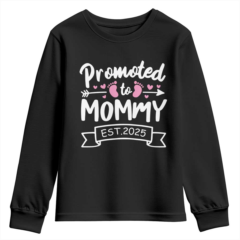 Promoted To Mommy Est 2025 Youth Sweatshirt