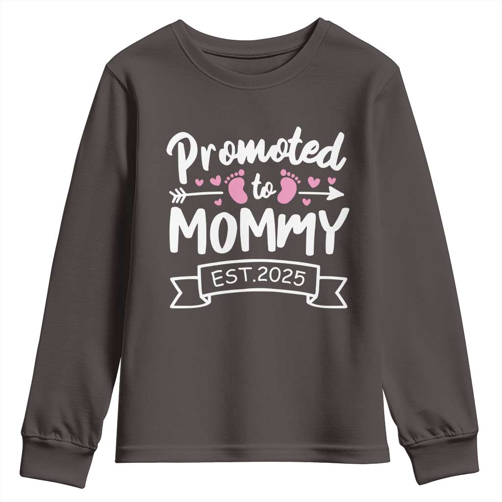 Promoted To Mommy Est 2025 Youth Sweatshirt