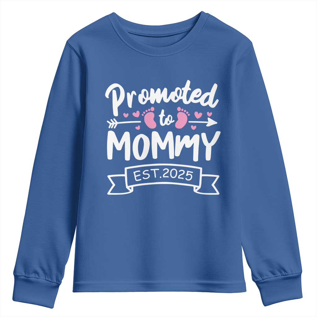 Promoted To Mommy Est 2025 Youth Sweatshirt