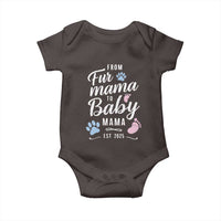 Funny From Fur Mama To Baby Mama Baby Onesie Dog Mom New Mom 2025