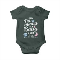 Funny From Fur Mama To Baby Mama Baby Onesie Dog Mom New Mom 2025