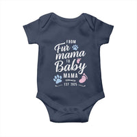 Funny From Fur Mama To Baby Mama Baby Onesie Dog Mom New Mom 2025