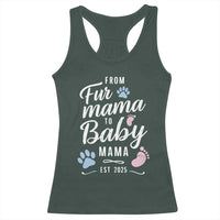 Funny From Fur Mama To Baby Mama Racerback Tank Top Dog Mom New Mom 2025