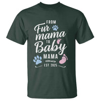 Funny From Fur Mama To Baby Mama T Shirt Dog Mom New Mom 2025