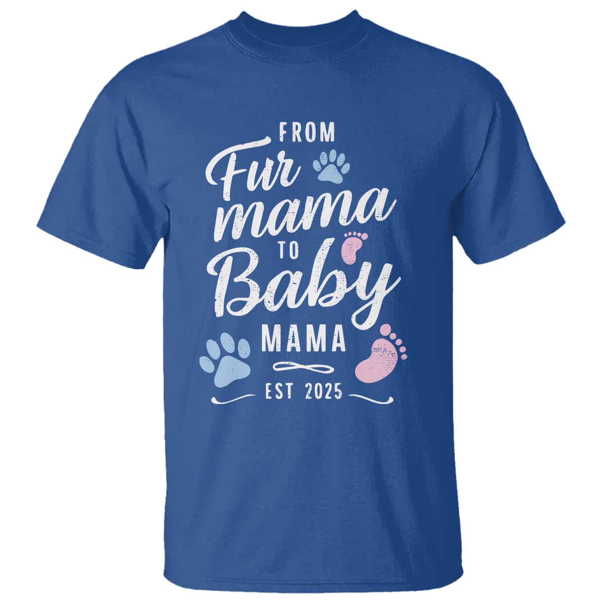 Funny From Fur Mama To Baby Mama T Shirt Dog Mom New Mom 2025