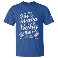Funny From Fur Mama To Baby Mama T Shirt Dog Mom New Mom 2025