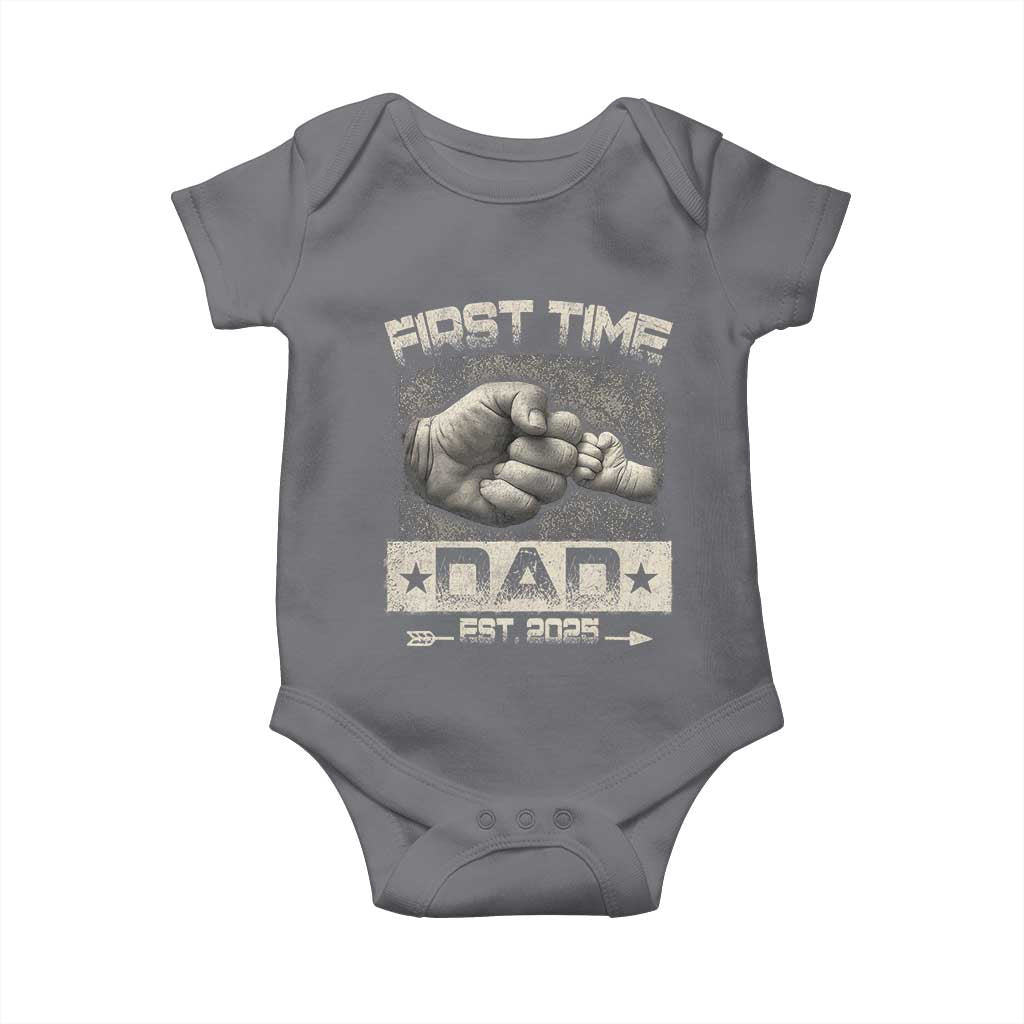 First Time Dad Est 2025 Baby Onesie