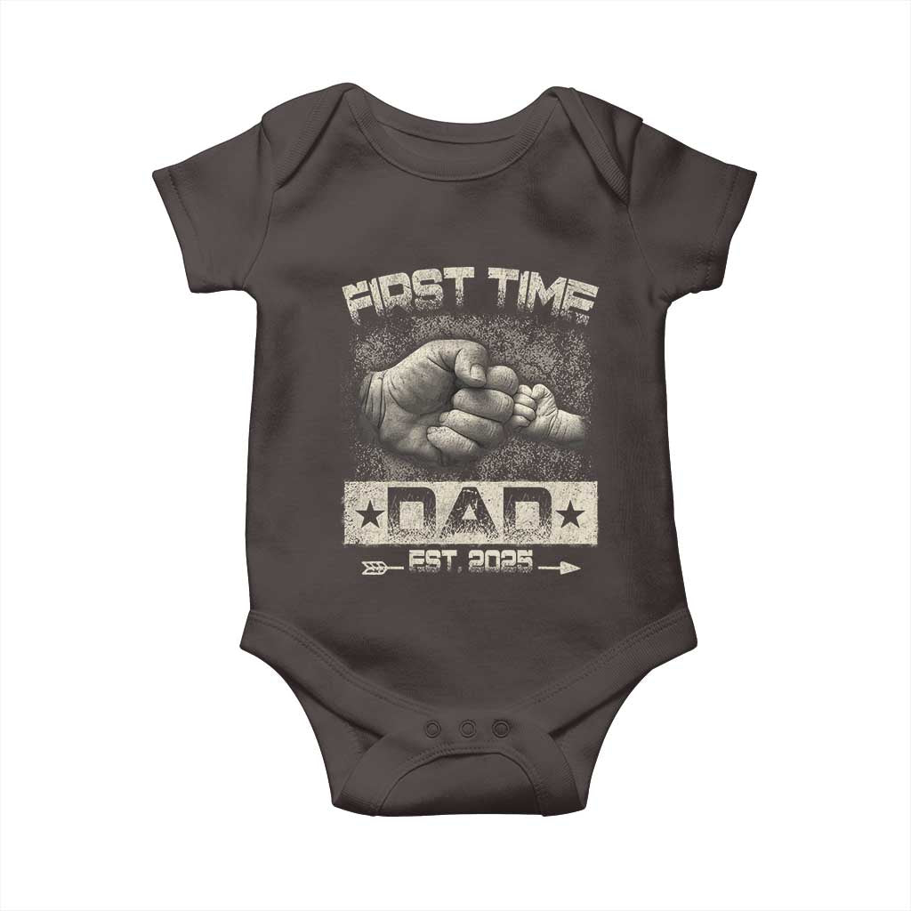 First Time Dad Est 2025 Baby Onesie