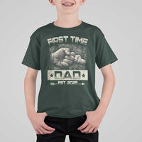 First Time Dad Est 2025 T Shirt For Kid