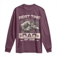 First Time Dad Est 2025 Long Sleeve Shirt
