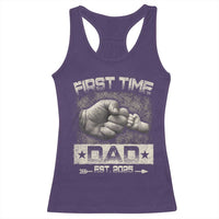 First Time Dad Est 2025 Racerback Tank Top