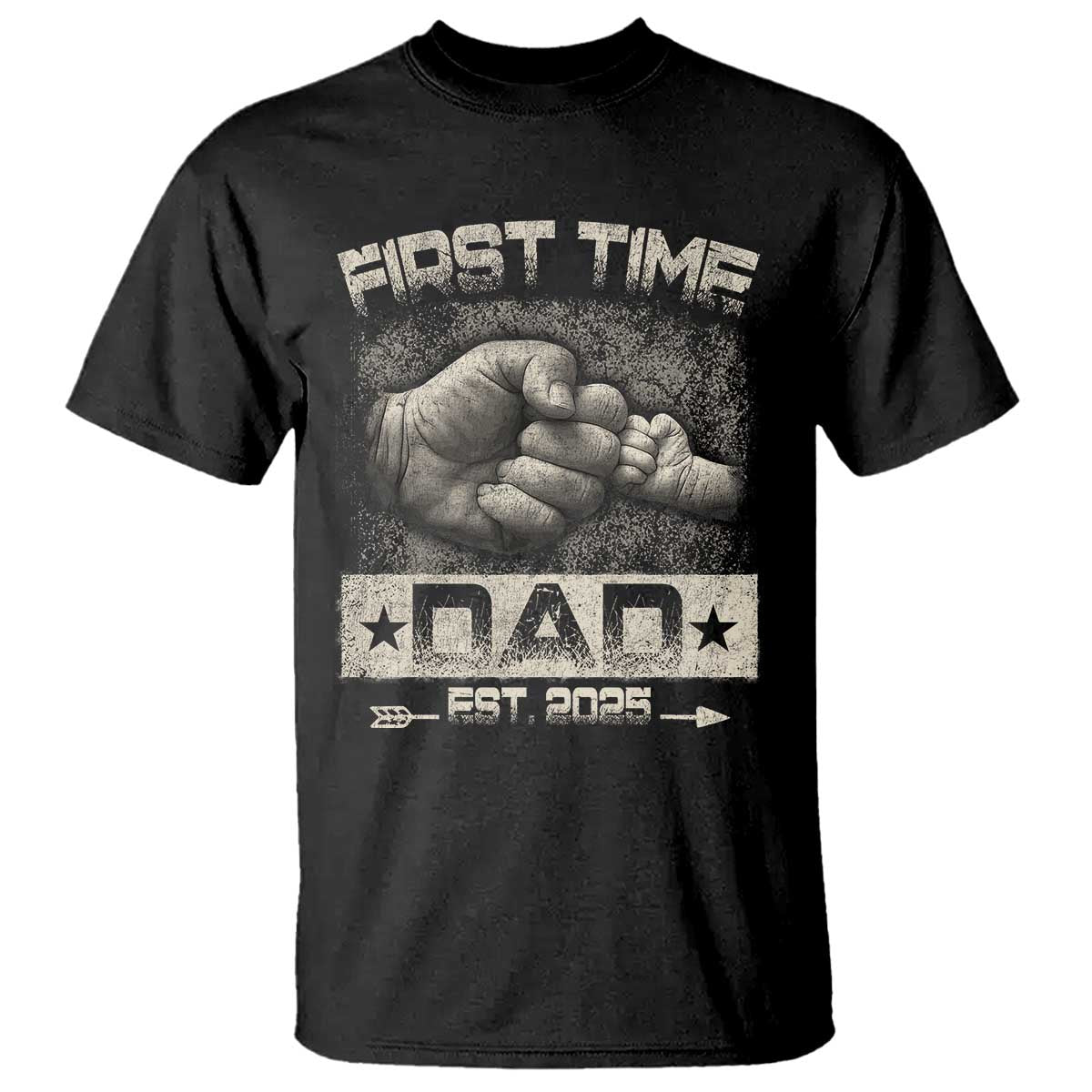 First Time Dad Est 2025 T Shirt