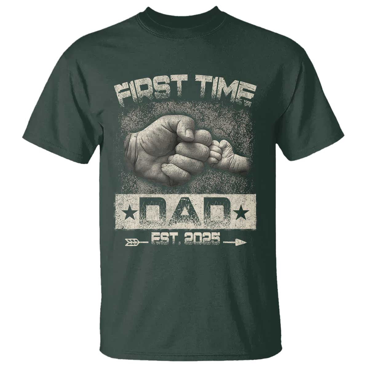 First Time Dad Est 2025 T Shirt