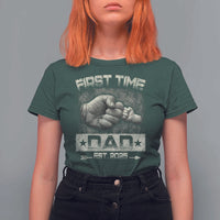 First Time Dad Est 2025 T Shirt For Women