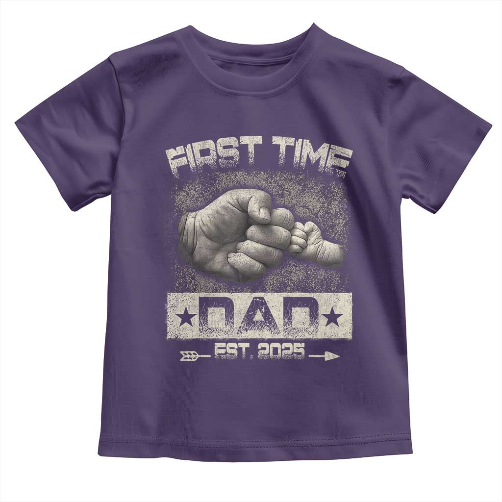 First Time Dad Est 2025 Toddler T Shirt