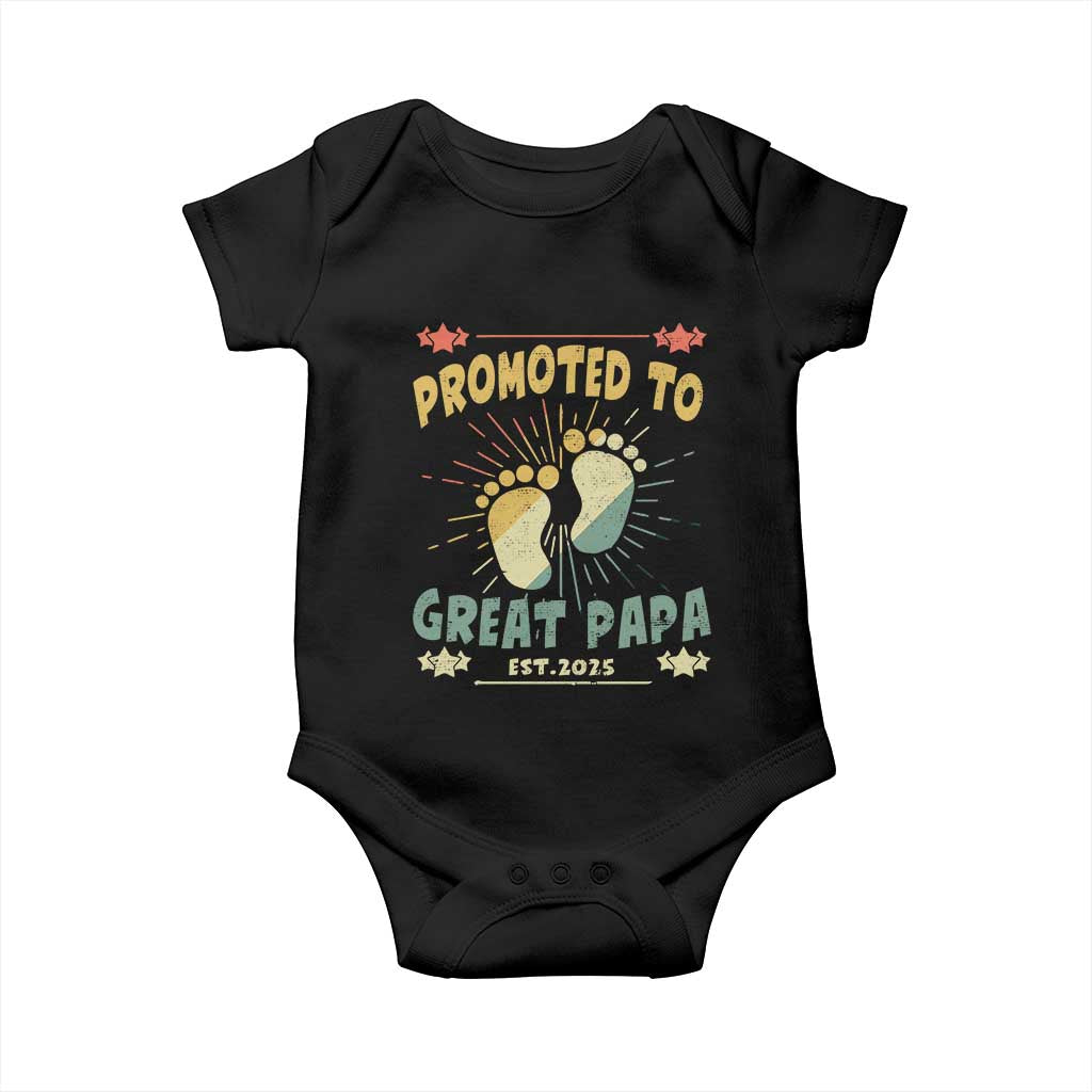 New Dad 2025 Baby Onesie Promoted to Great Papa