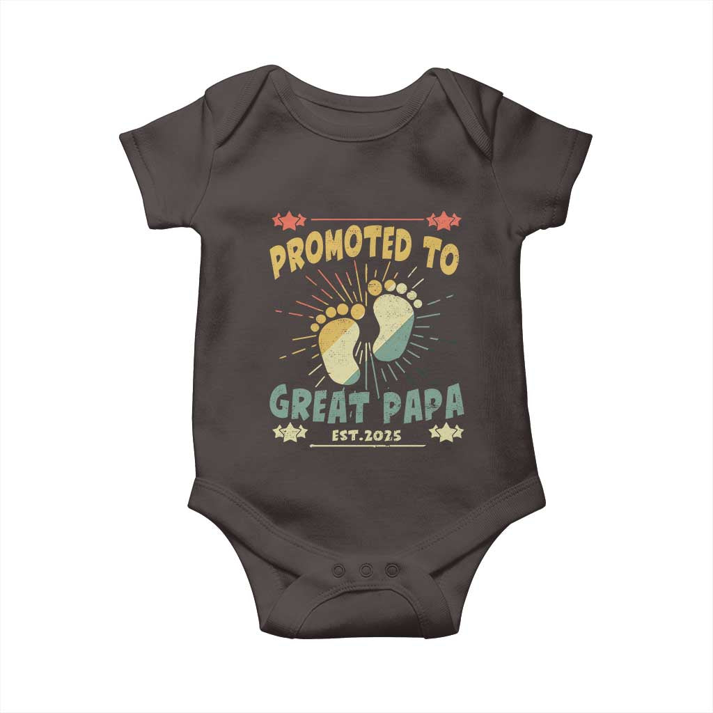 New Dad 2025 Baby Onesie Promoted to Great Papa