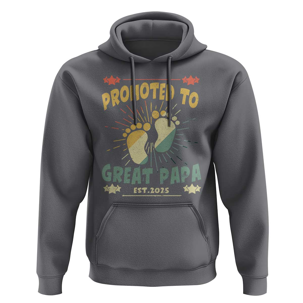 New Dad 2025 Hoodie Promoted to Great Papa